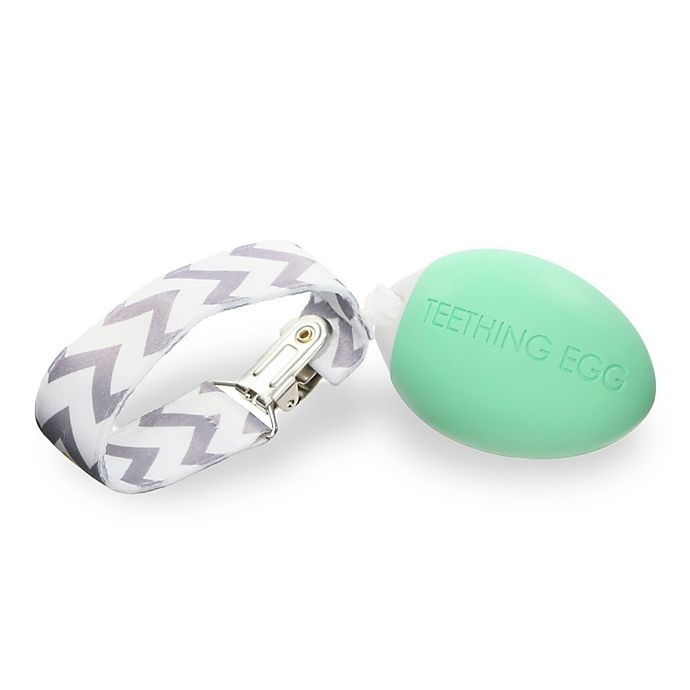 slide 1 of 6, The Teething Egg Teether - Mint Green, 1 ct