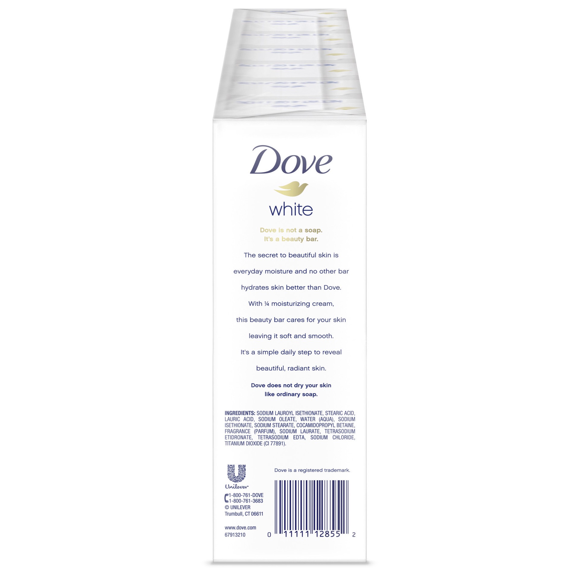 slide 3 of 3, Dove Beauty Bar White, 3.75 oz, 10 Bars, 10 ct; 4 oz