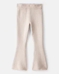 Oshkosh Girls Flare Sweater Knit Pants - Ivory Beige 6-6X