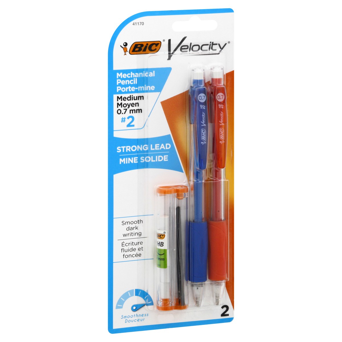 slide 6 of 9, Bic Black Velocity Pencil Medium, 2 ct