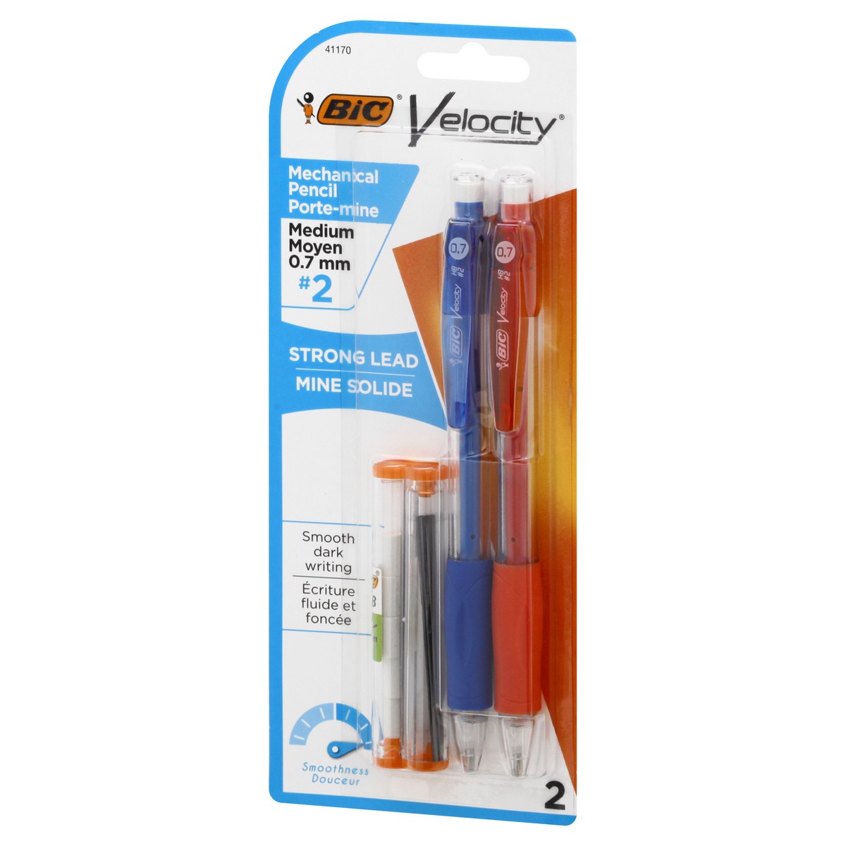 slide 2 of 9, Bic Black Velocity Pencil Medium, 2 ct