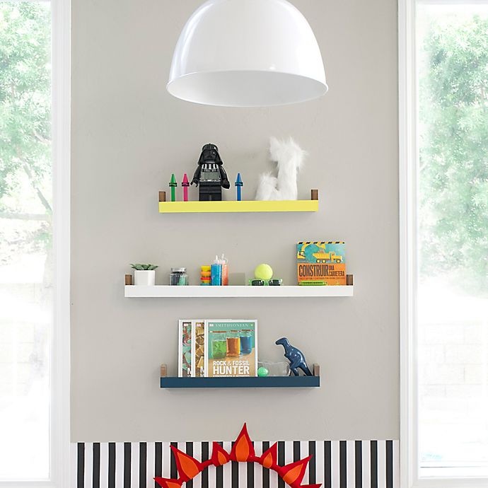 slide 3 of 4, Nico & Yeye Minimo Floating Shelf - White, 23 in