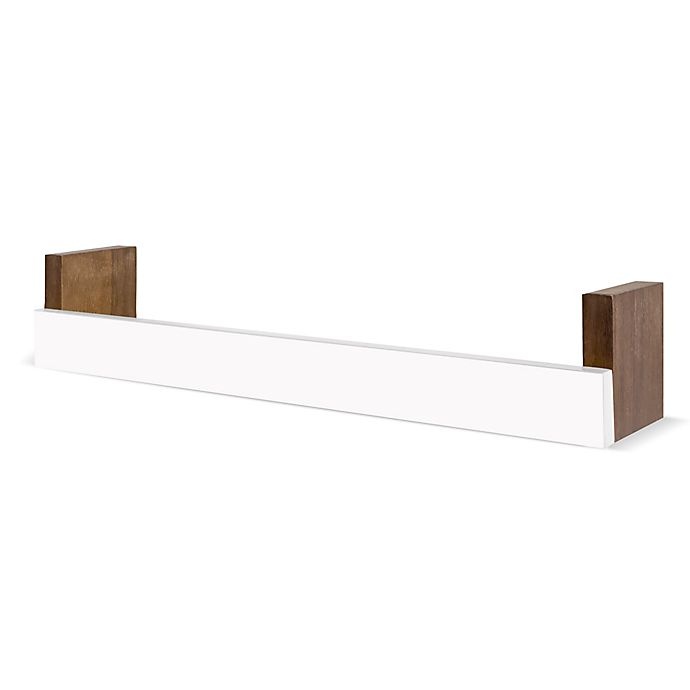 slide 1 of 4, Nico & Yeye Minimo Floating Shelf - White, 23 in