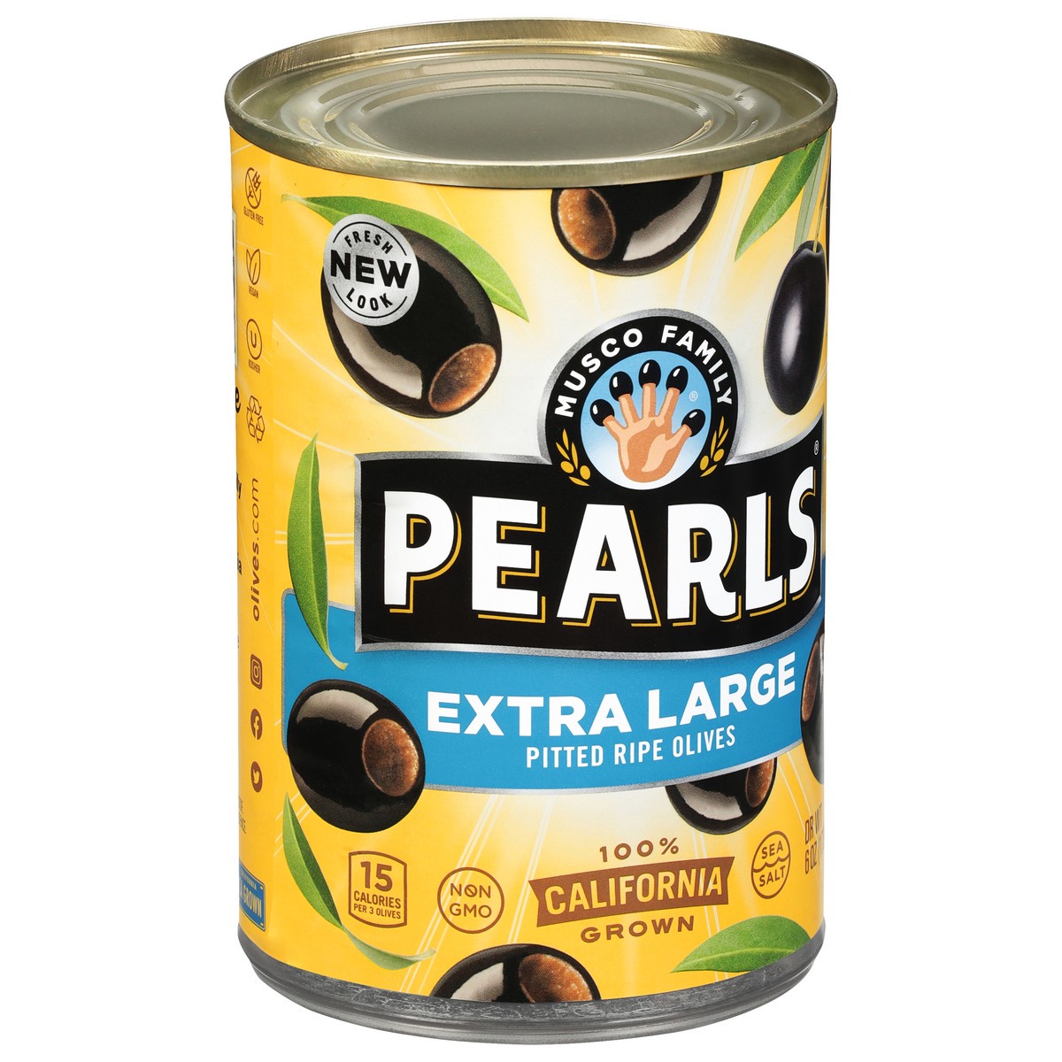 slide 6 of 11, Pearls Extra Large Pitted California Ripe Olives, 6 oz