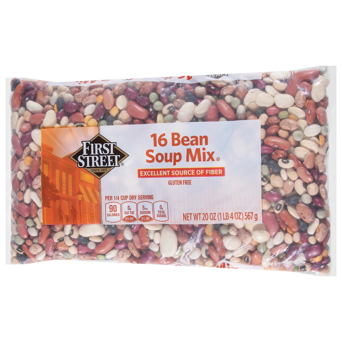 slide 2 of 4, First Street 16 Bean Soup Mix, 20 oz