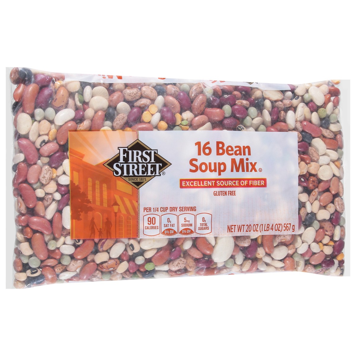 slide 3 of 4, First Street 16 Bean Soup Mix, 20 oz