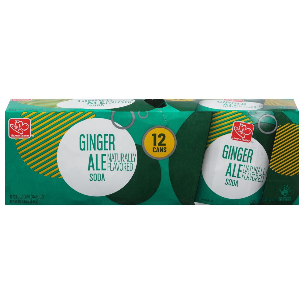 slide 1 of 6, Harris Teeter Soda - Ginger Ale - 12 ct; 12 oz, 12 ct; 12 oz