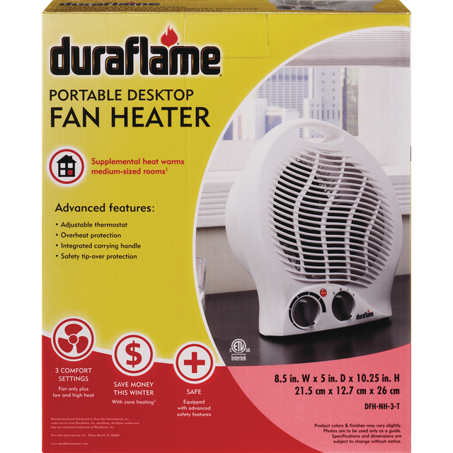 Duraflame White Dsktop Fan Heate 1 ct Shipt