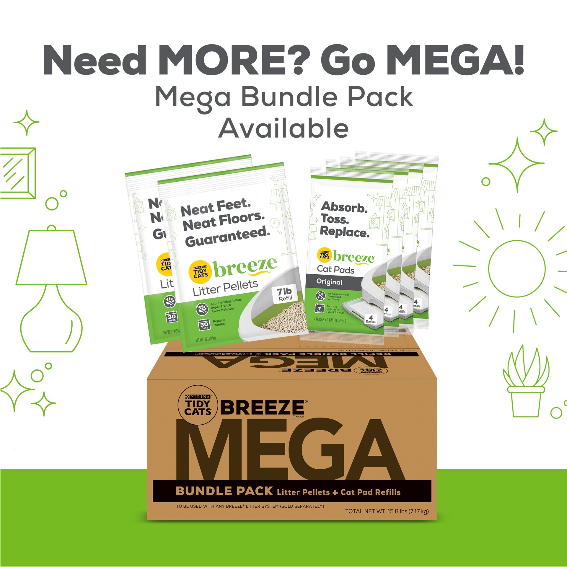 slide 5 of 8, Tidy Cats Breeze XL All-in-One Kit 1 ea, 16.5 lb