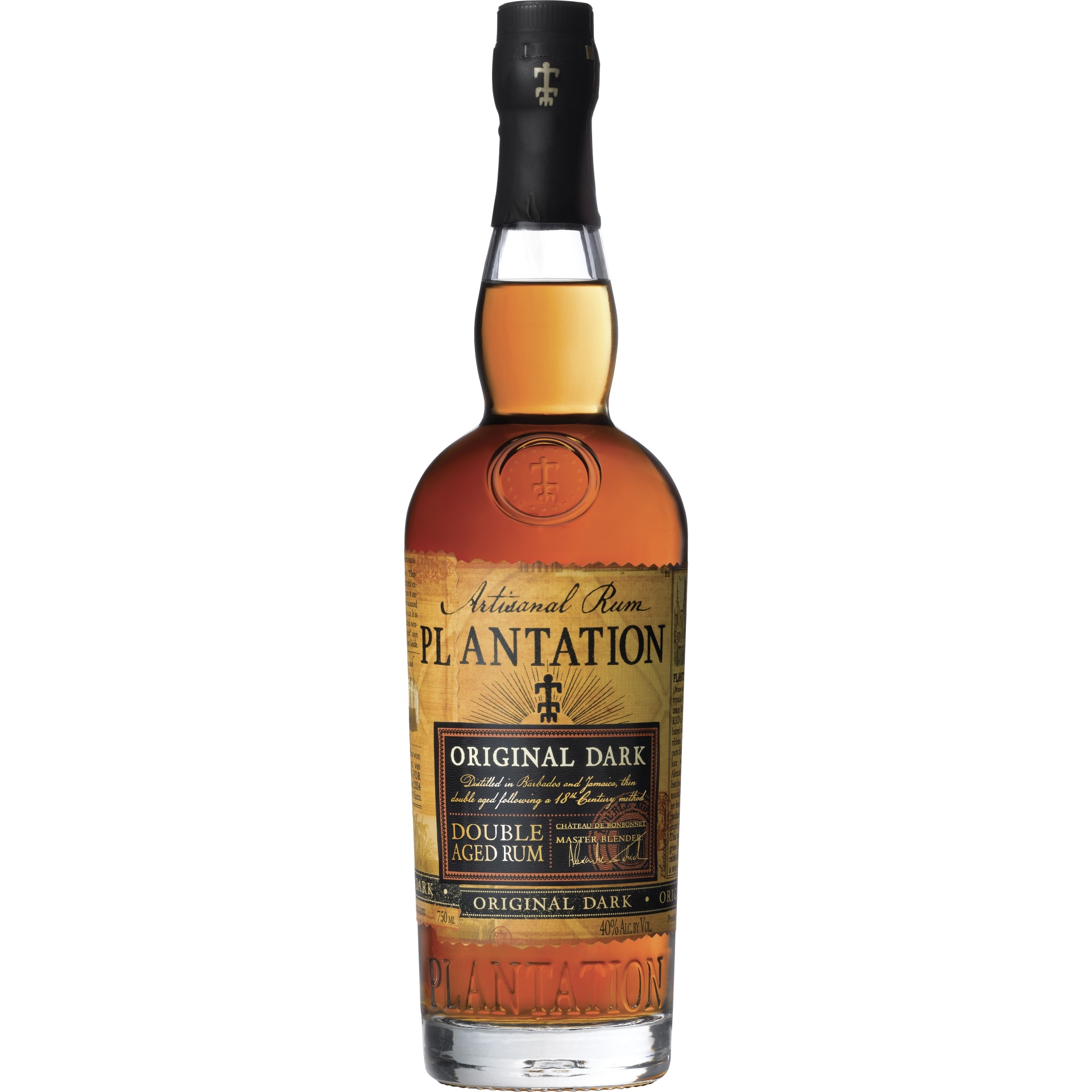 slide 1 of 1, Plantation Rum Dark Rum Bottle, 750 ml