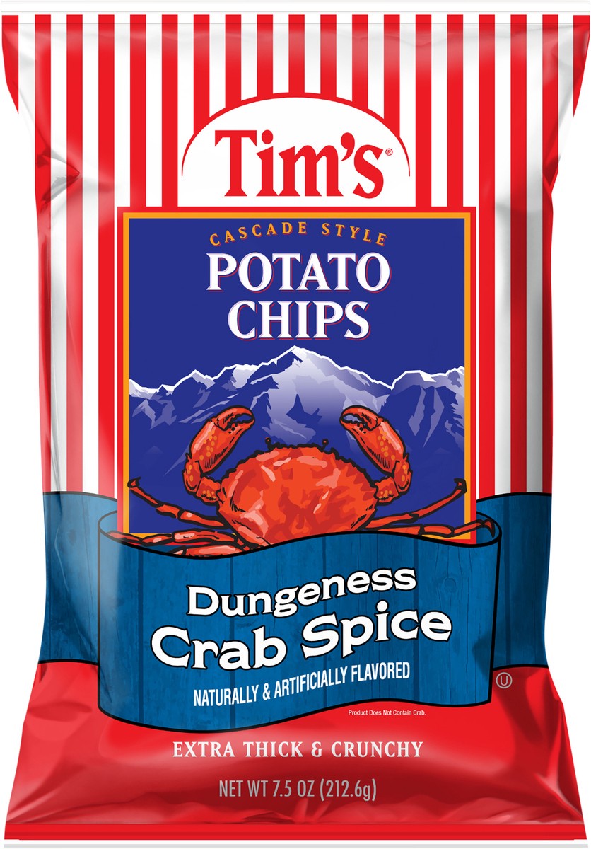 slide 3 of 12, Tim's Tims Dungeness Crab Chips - 7.5 Oz, 7.5 oz