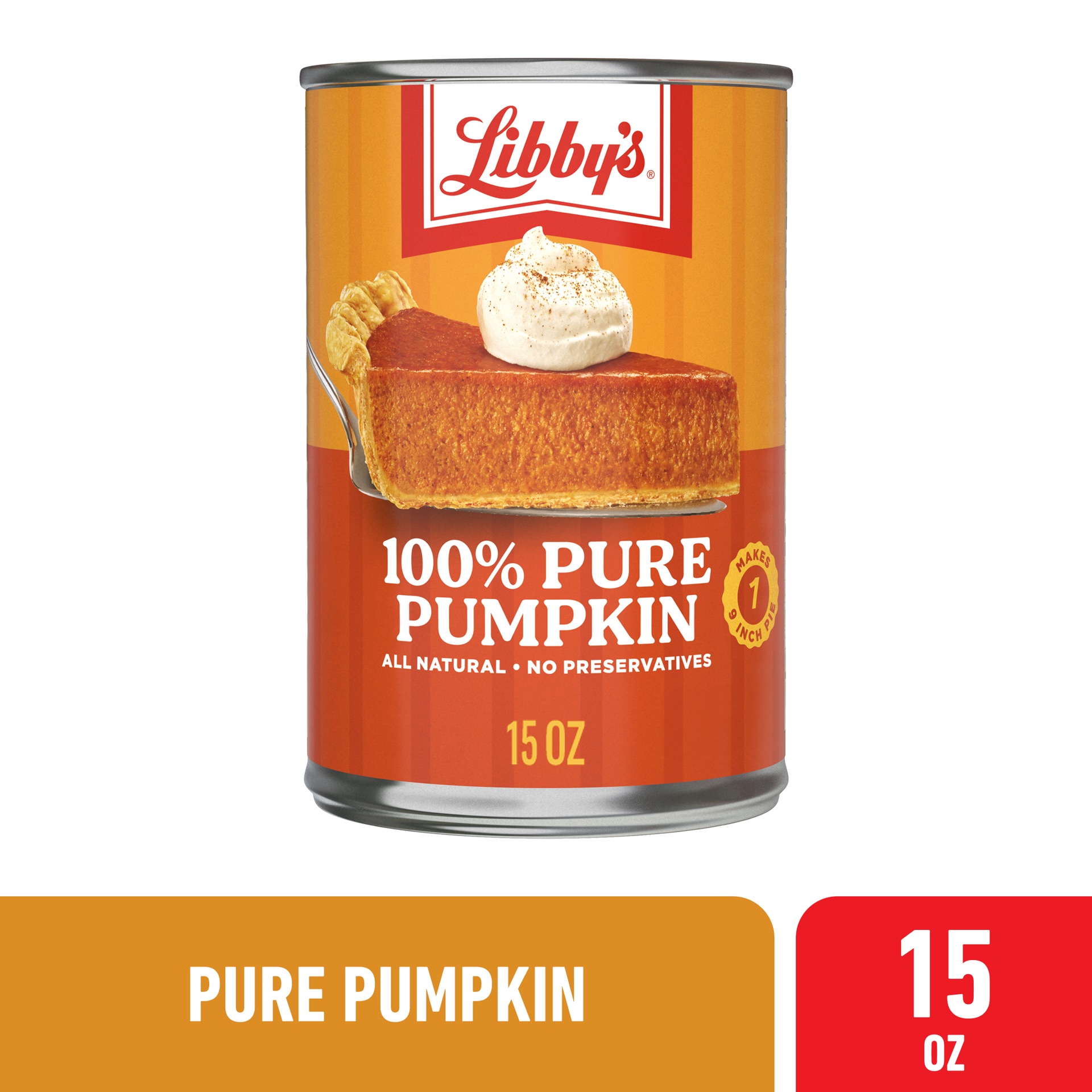 slide 1 of 3, Libby's 100% Pure Canned Pumpkin, 15 oz