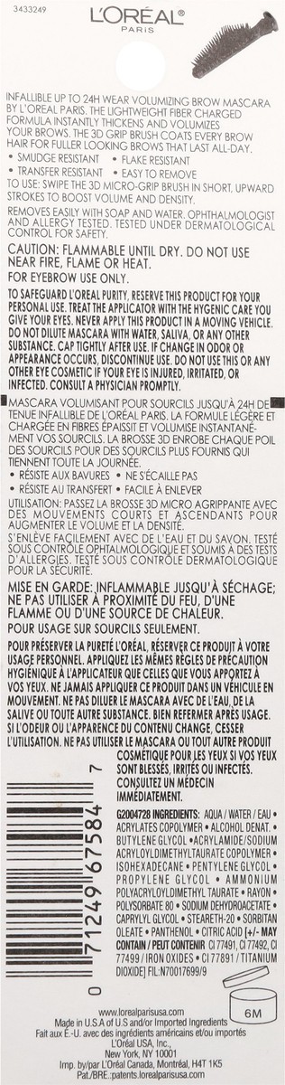 slide 5 of 11, L'Oréal 6R Auburn Infallible 24H Volumizing Mascara 0.13 fl oz, 0.13 fl oz