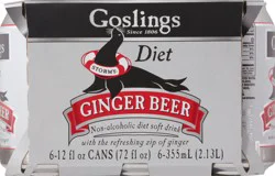 Gosling's Stormy Diet Ginger Beer 6 - 12 fl oz Cans