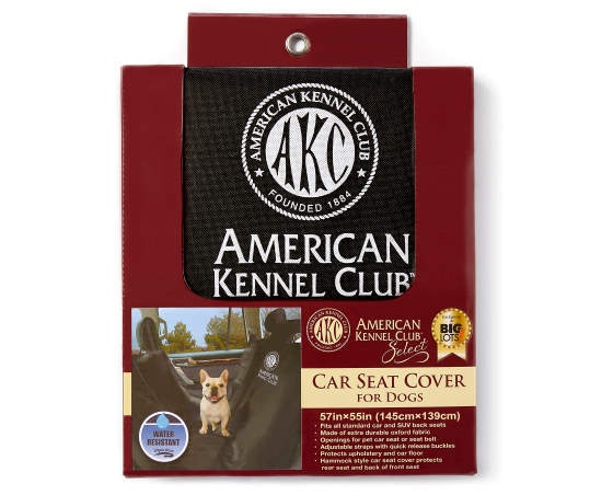 slide 1 of 1, AKC Dog Car Seat Cover, 57 in x 55 in