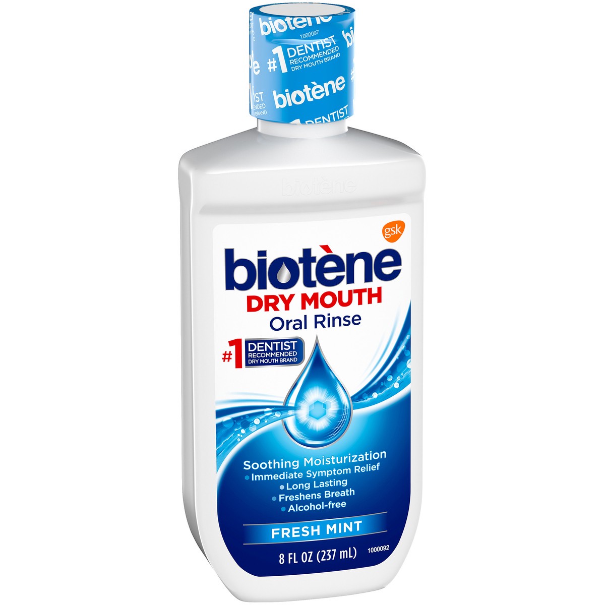 slide 6 of 8, Biotène Oral Rinse Mouthwash For Dry Mouth, Alcohol-Free, Fresh Mint, 8 Oz, 1 ct