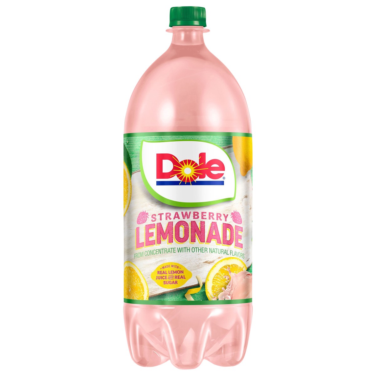 slide 1 of 7, Dole Juice Strawberry Lemonade 2 Liter, 67.63 fl oz