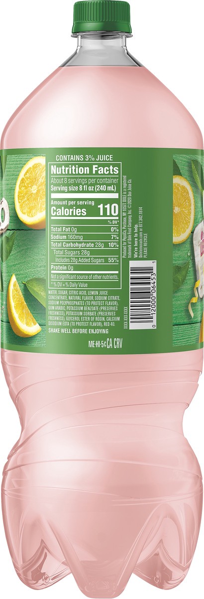 slide 4 of 7, Dole Juice Strawberry Lemonade 2 Liter, 67.63 fl oz