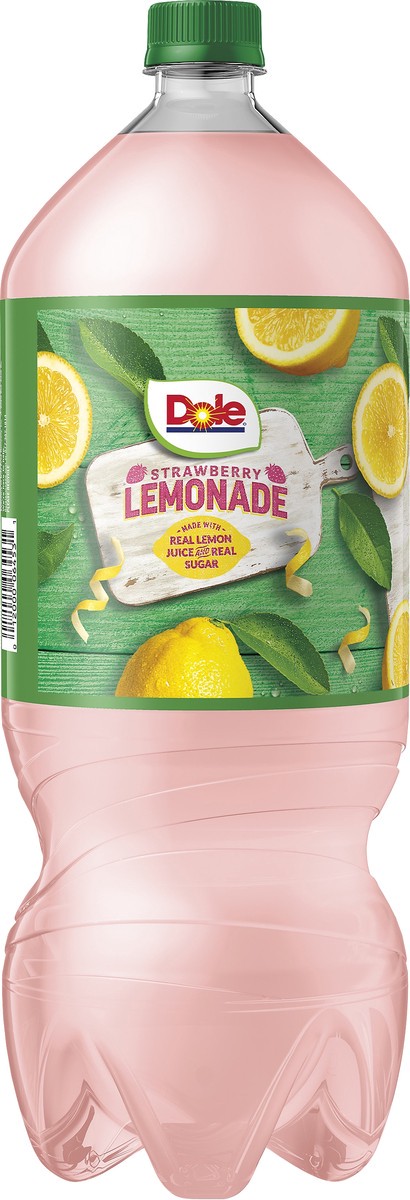 slide 2 of 7, Dole Juice Strawberry Lemonade 2 Liter, 67.63 fl oz