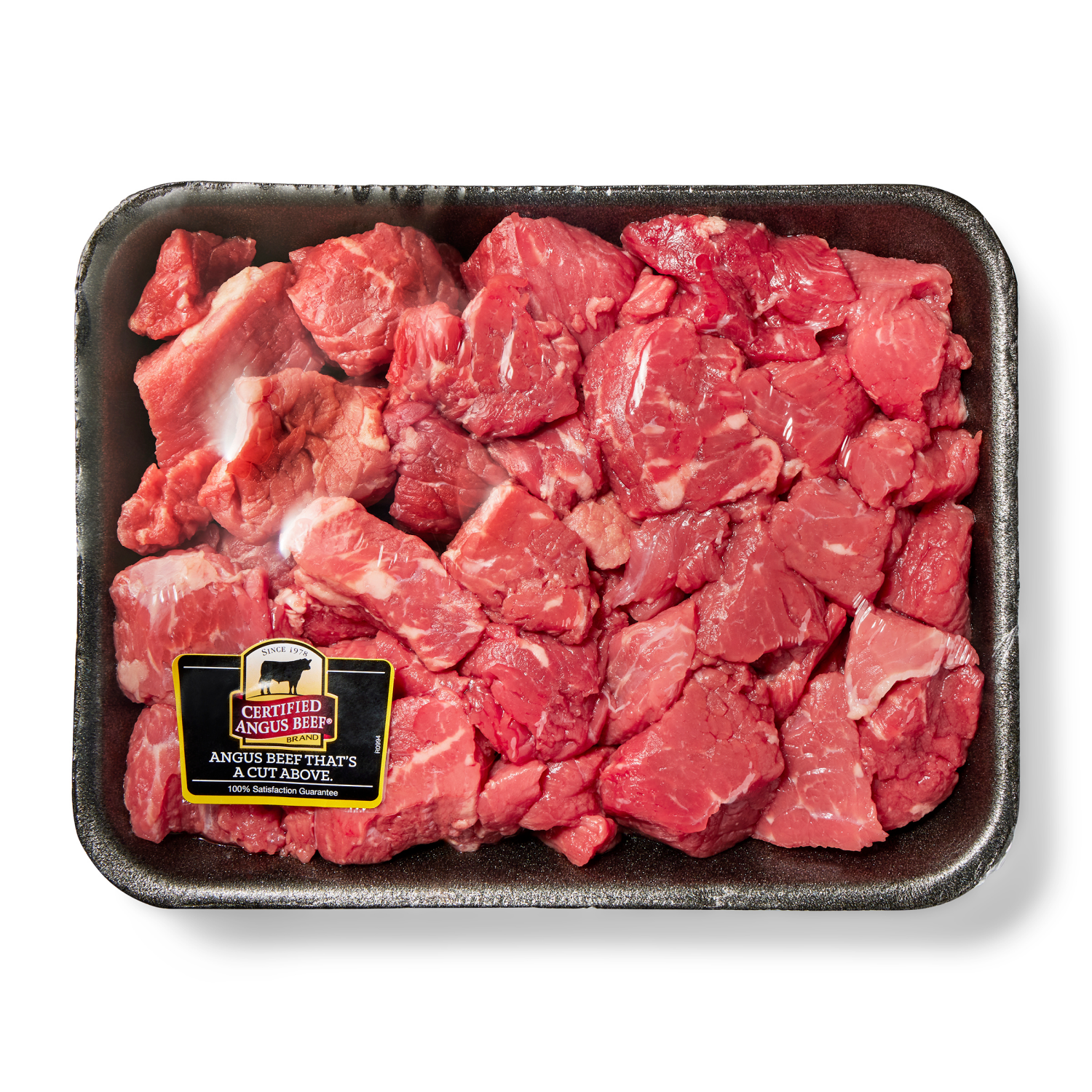 slide 1 of 4, Certified Angus Beef CAB BNLS BF STEW MEAT 12PK, per lb