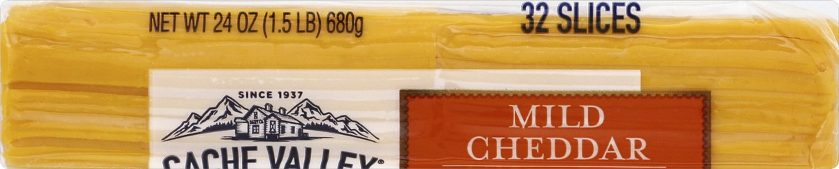 slide 4 of 5, Cache Valley Natural Sliced Mild Cheddar Cheese, 24 oz