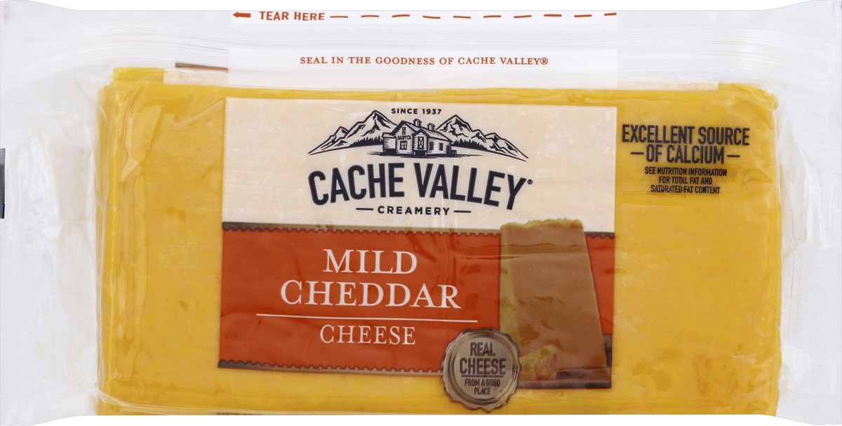 slide 5 of 5, Cache Valley Natural Sliced Mild Cheddar Cheese, 24 oz