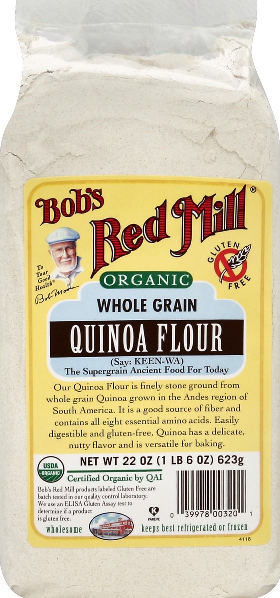 slide 5 of 5, Bob's Red Mill Organic Quinoa Flour, 22 oz