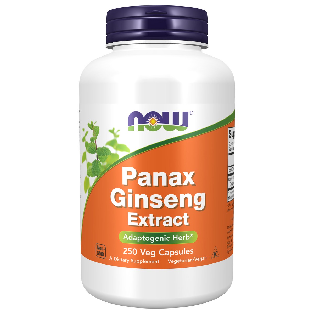 slide 1 of 4, NOW Panax Ginseng Extract - 250 Veg Capsules, 250 ct
