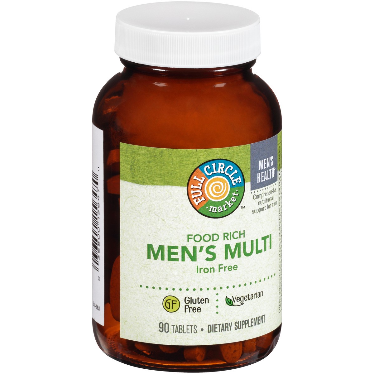 slide 5 of 8, Full Circle Market Men's Multivitamin Vegetarian Tablets, 90 ct