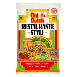 Old Dutch Restaurante Style Mexican Street Corn Premium Tortilla Chips