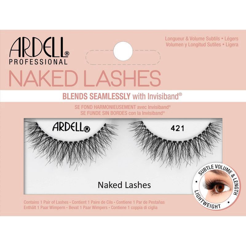 slide 1 of 3, Ardell Naked 421 False Eyelashes - Black - 1pr, 1 pair