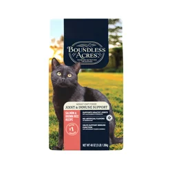 Boundless Acres Joint & Immune Support Dry Cat Food, Salmon and Brown Rice, 3 lb