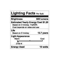 slide 3 of 5, GE 60 W Equivalent Dimmable Soft White A19 LED Light Fixture Light Bulbs, 2 ct