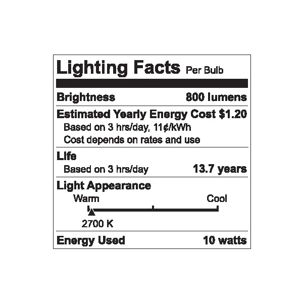 slide 4 of 5, GE 60 W Equivalent Dimmable Soft White A19 LED Light Fixture Light Bulbs, 2 ct