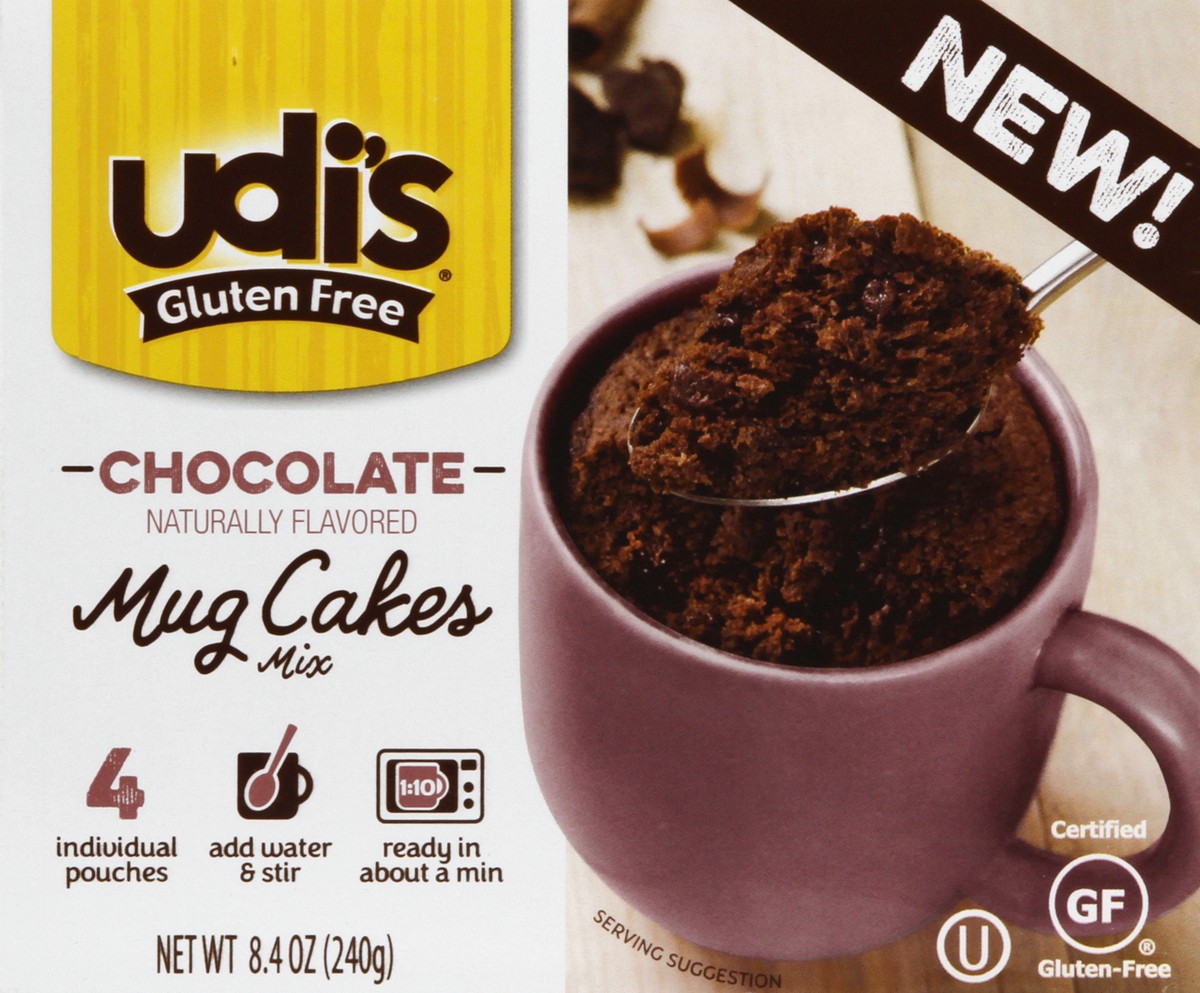 slide 5 of 6, Udi's Gluten Free Chocolate Mug Cakes Mix, 8.4 oz