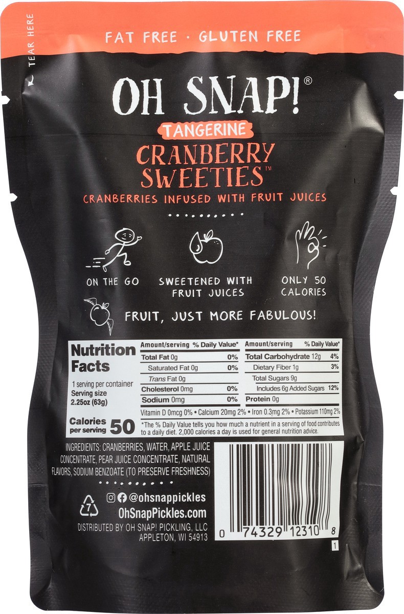 slide 3 of 13, Oh Snap! Pickling Co. Infused Tangerine Cranberry Sweeties 2.25 oz, 2.25 oz