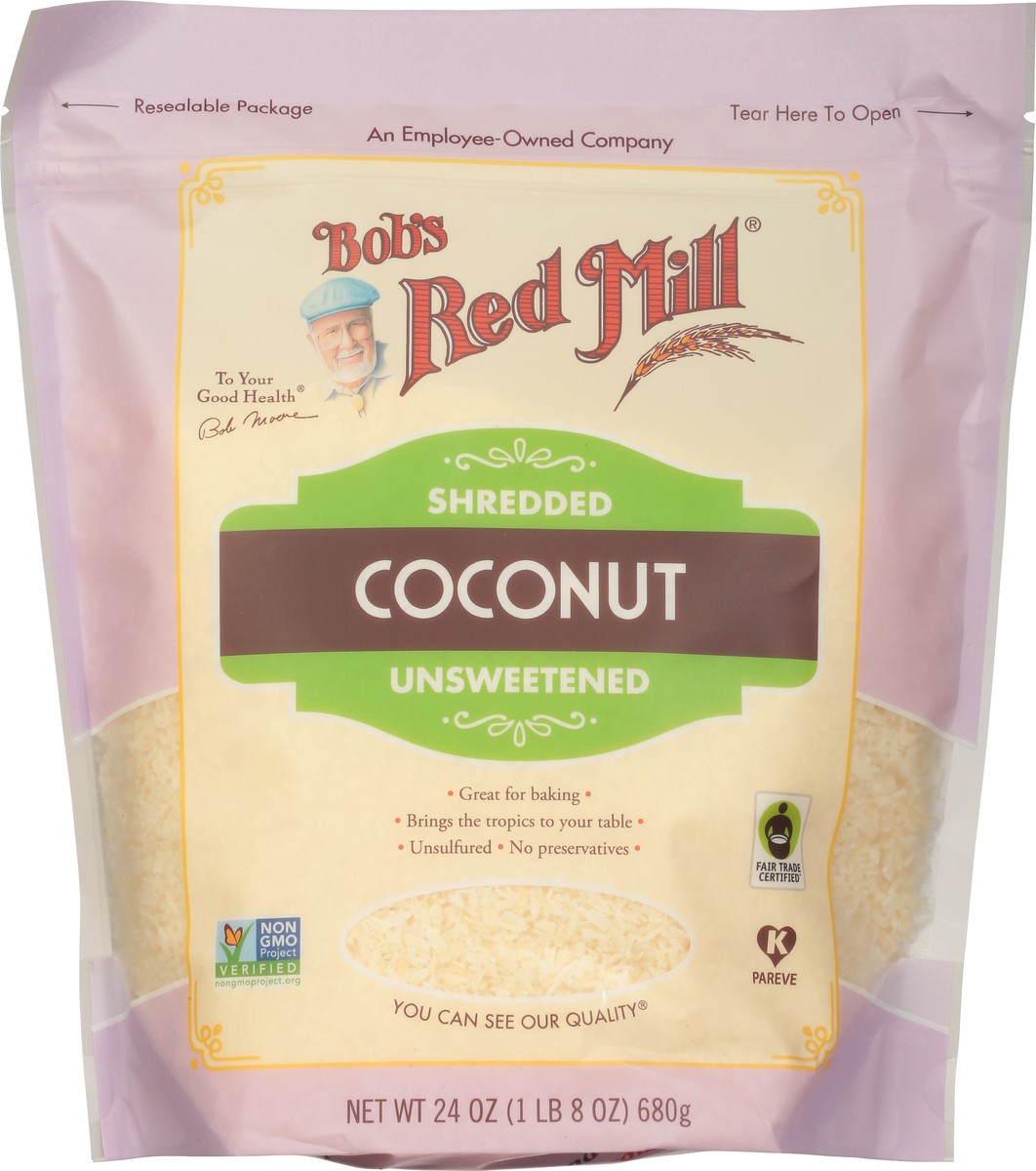 slide 9 of 13, Bob's Red Mill Shredded Unsweetened Coconut 24 oz, 24 oz