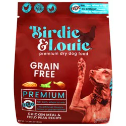 Birdie & Louie Grain-Free Premium Dry All Life Stages Chicken Meal & Field Peas Recipe Dog Food, 3.5 lb