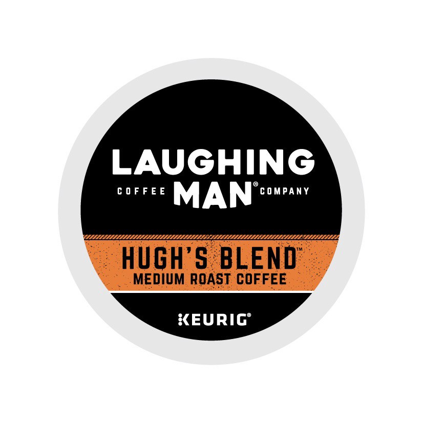 slide 2 of 3, Laughing Man Hugh's Blend K-Cup Pods, 10 ct