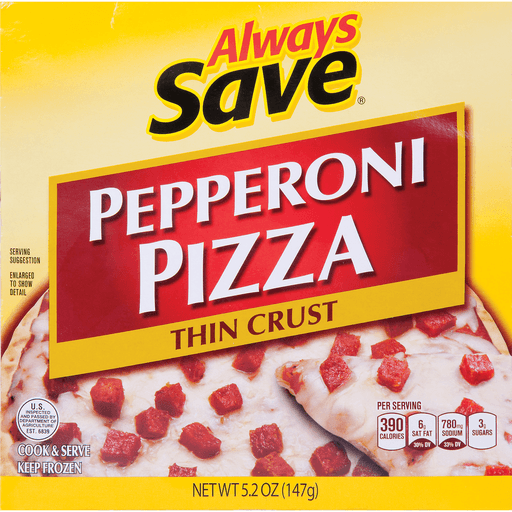 slide 1 of 1, Always Save Pepperoni Pizza, 5.2 oz