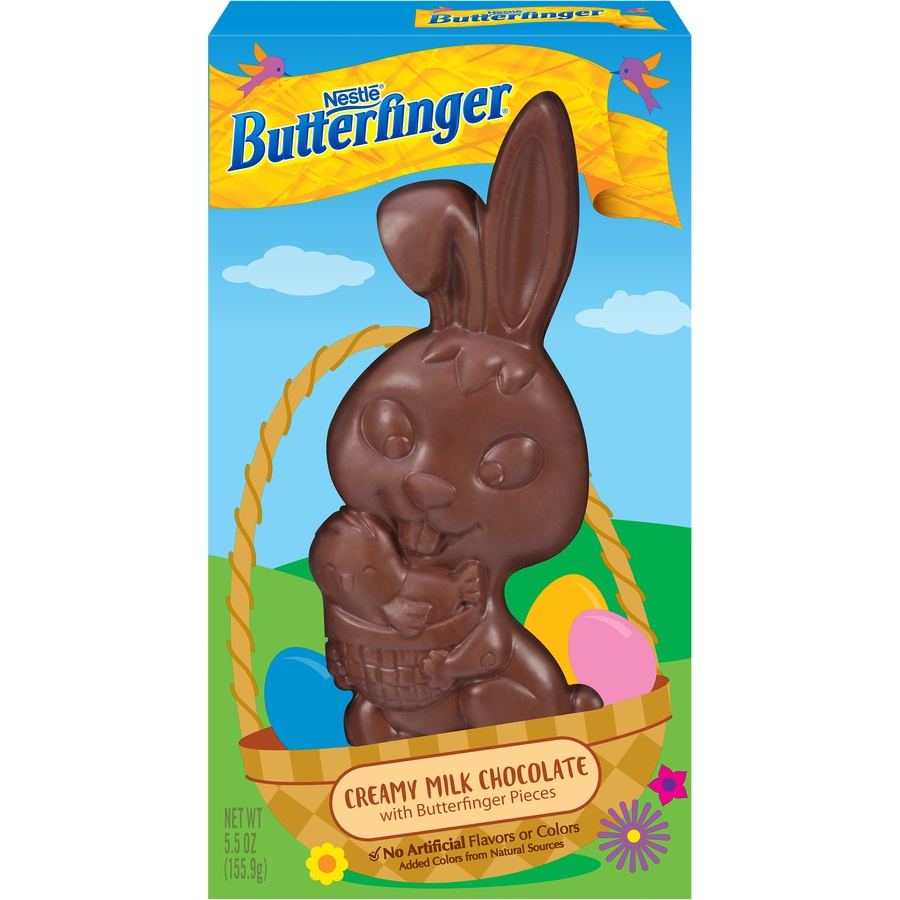 slide 1 of 8, Butterfinger Easter Milk Chocolate Bunny, 5.5 oz