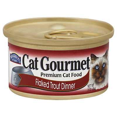 slide 1 of 1, Hill Country Fare Cat Gourmet Premium Cat Food Flaked Trout Dinner, 3 oz