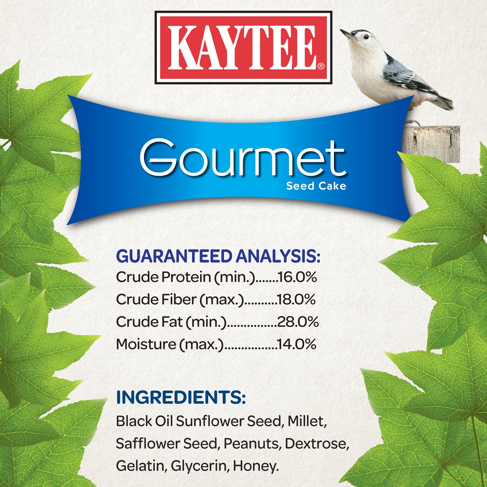 slide 10 of 10, Kaytee Gourmet Seed Cake 2 lb, 1 ct