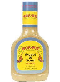 slide 1 of 1, Wos-Wit Sweet & Sour Dressing, 12 fl oz