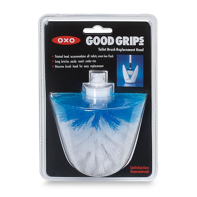 OXO Good Grips Toilet Brush Replacement Head,White,blue