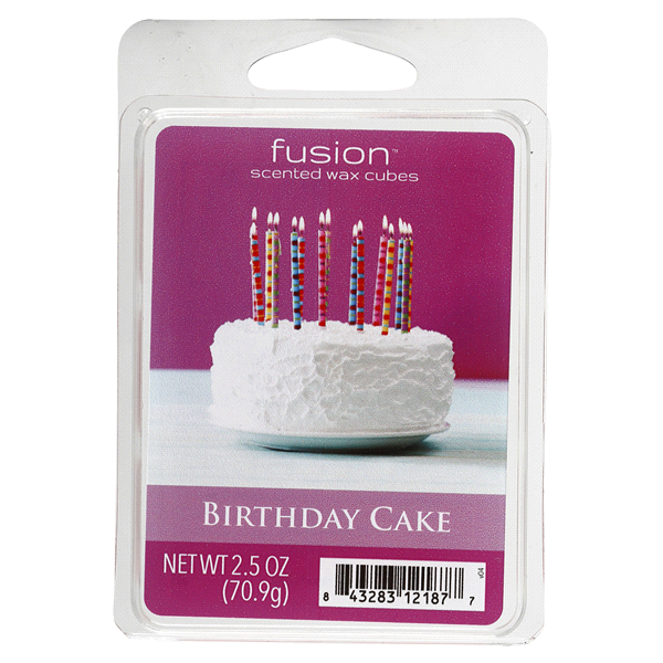 slide 1 of 1, Fusion Birthday Cake Scented Wax Cubes, 2.5 oz