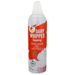 Giant Dairy Whipped Topping Sweetened Aerosol Refrigerated