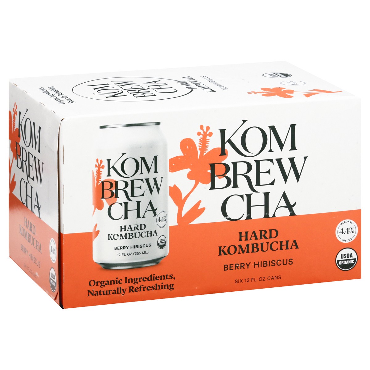 slide 9 of 9, Kombrewcha™ Berry Hibiscus Hard Kombucha, 6 Pack 12 fl. oz. Cans, 6 ct