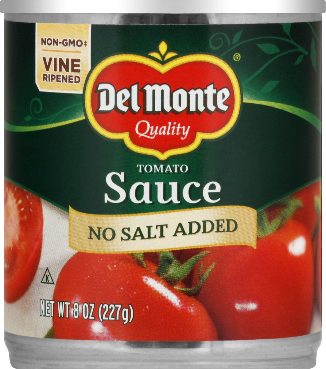 slide 7 of 9, Del Monte No Salt Added Tomato Sauce 8 oz, 1 ct