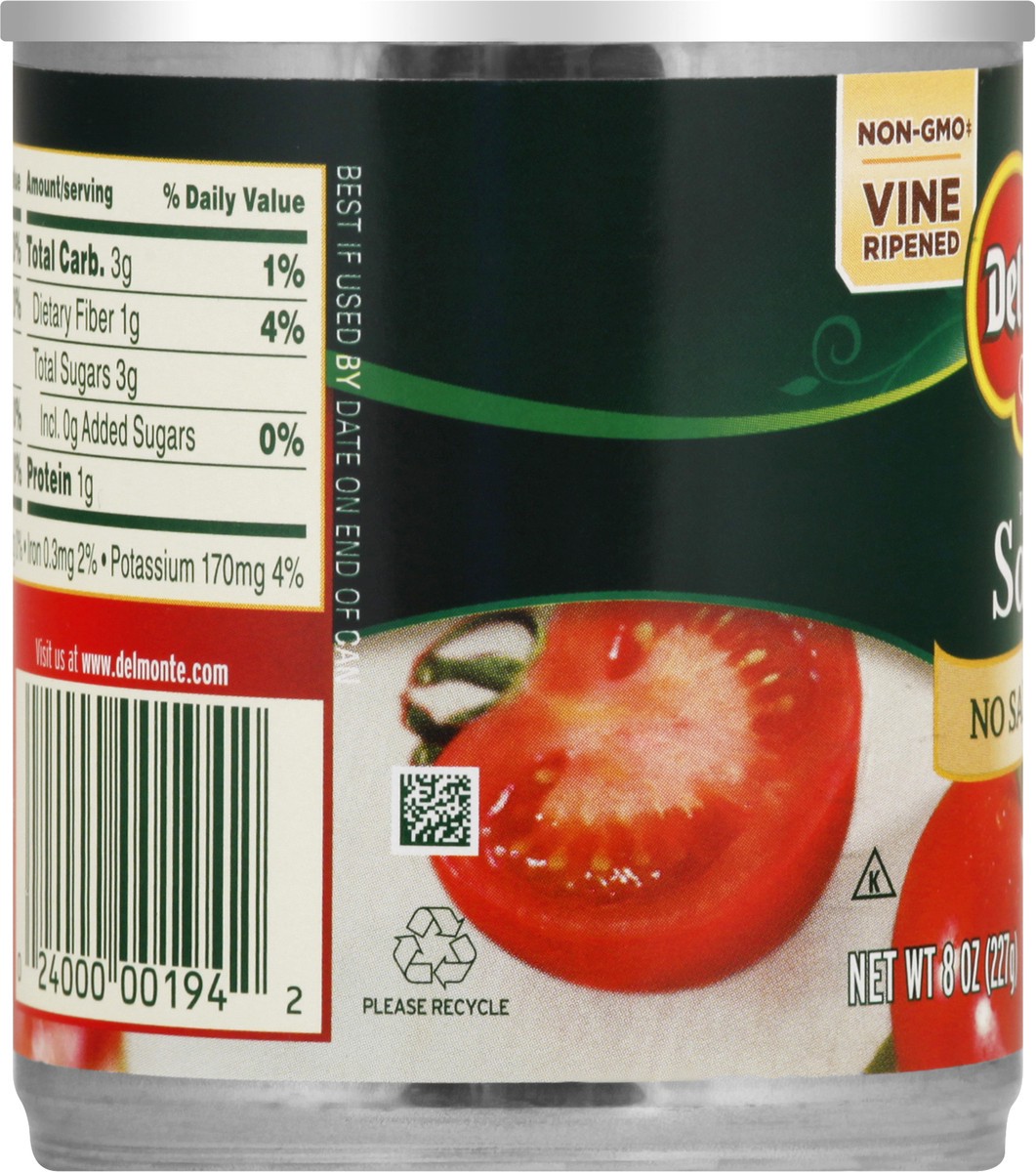 slide 8 of 9, Del Monte No Salt Added Tomato Sauce 8 oz, 1 ct